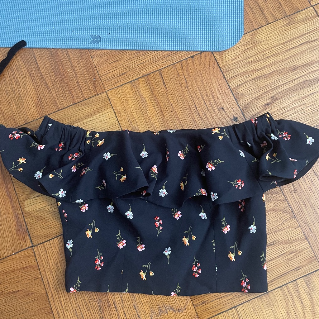 Rebecca Taylor Off Shoulder Floral Top